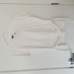 White Ann Taylor Sweater with Belt - size XL